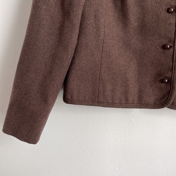 Vintage Pendleton 100% virgin wool crewneck bolero blazer - Picture 3 of 7